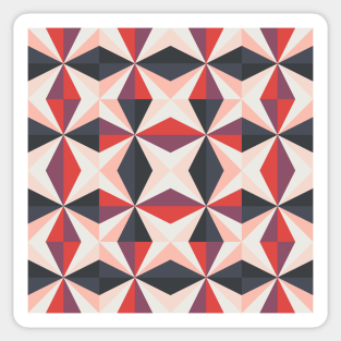 Vintage Geometric Star Pattern Sticker